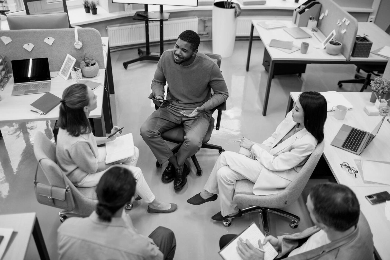 Modern educational environment where investment concepts are taught through interactive learning